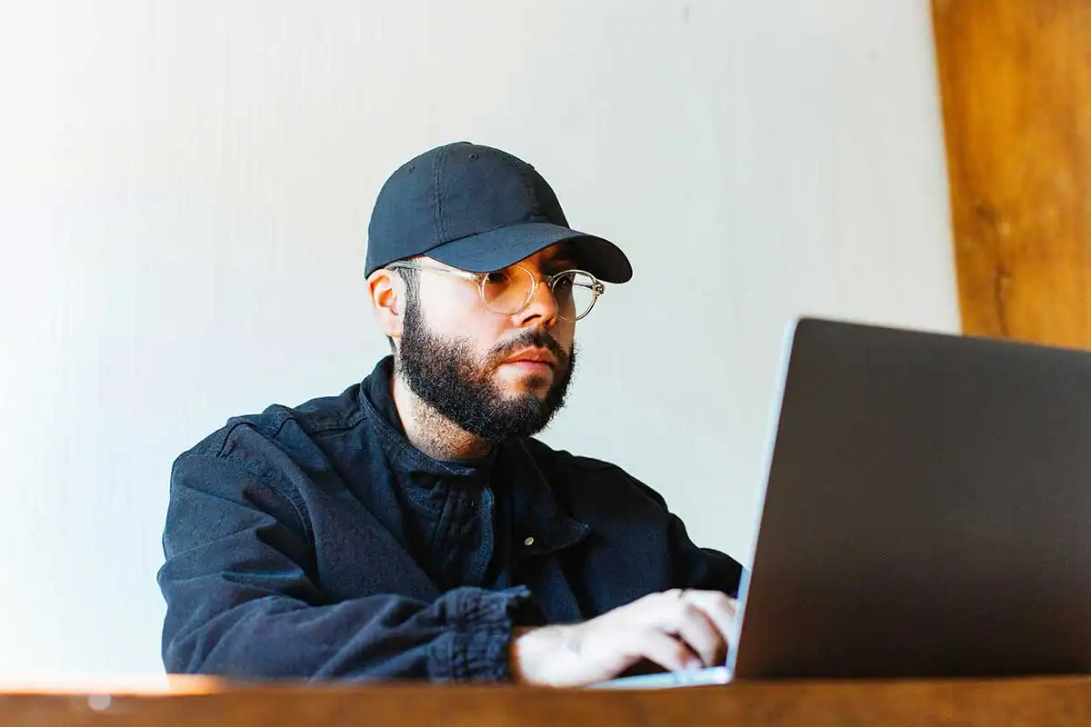 a man during his Virtual IOP Treatment